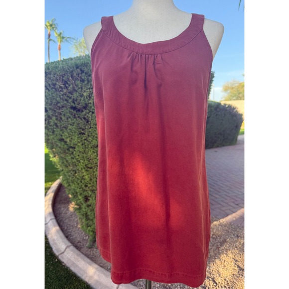 Soft Surroundings Tops - Soft Surroundings 100% Tencel Terracotta Rust Smocked Back Tank Top (Size M)